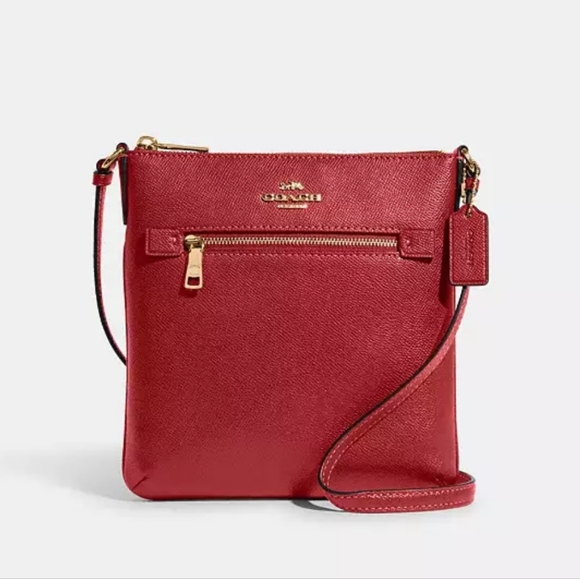Coach Handbags - New! Mini Rowan File Bag in 1941 Red ♥️